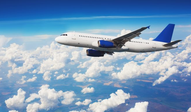 Airplane in flight